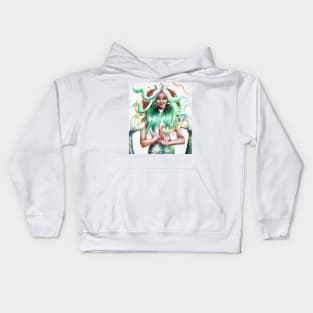 Lady Starbucks Kids Hoodie